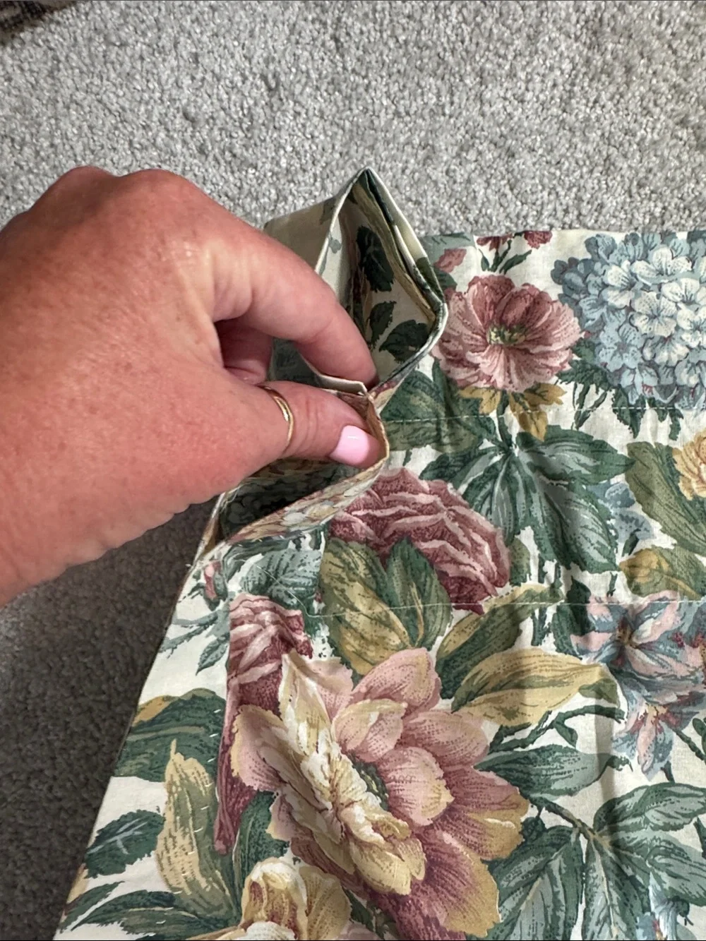 jcpenney Floral Valance 84x 18 Cottagecore Victorian Curtain Window Treatment